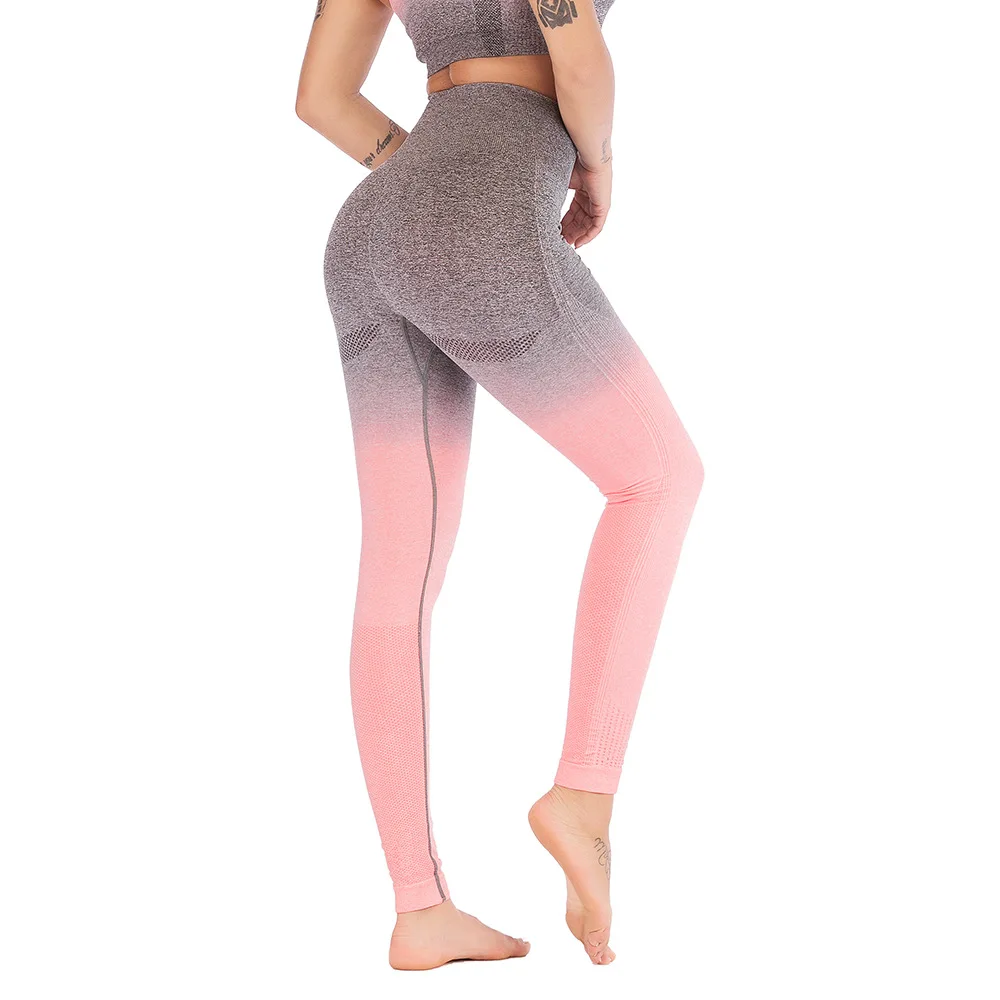 Blank Plain Wholesale Seamless Gym Sports Fitness Yoga Pants Women ...
