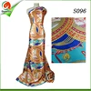 S096 Queency Customized High Quality Dubai Dress Style Silk Satin Fabric for African Nigerian Women Party