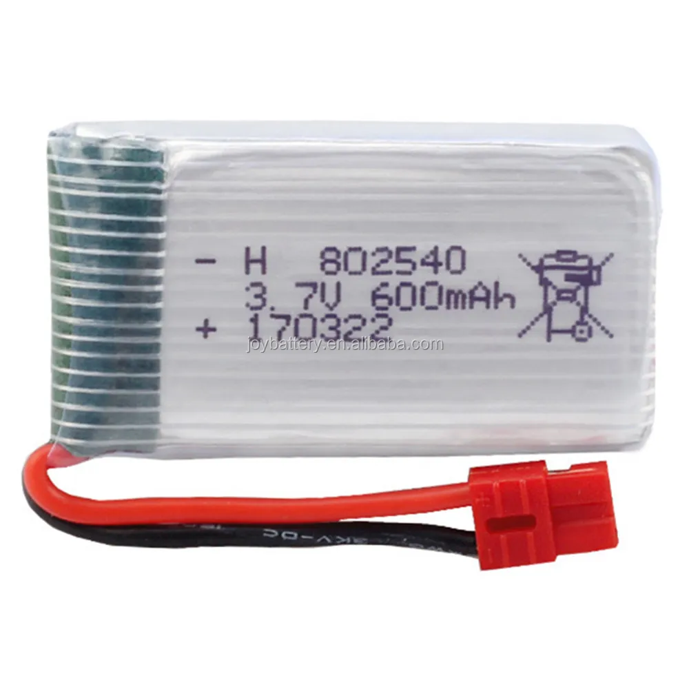 3PCS 3.7V 600mAh 802540 Battery For SYMA X5C Drone & Other RC Quadcopters - View #8