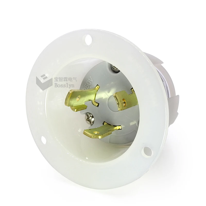 Nema L6-30 Twist-lock Industrial Power Flanged Outlet Receptacle - Buy