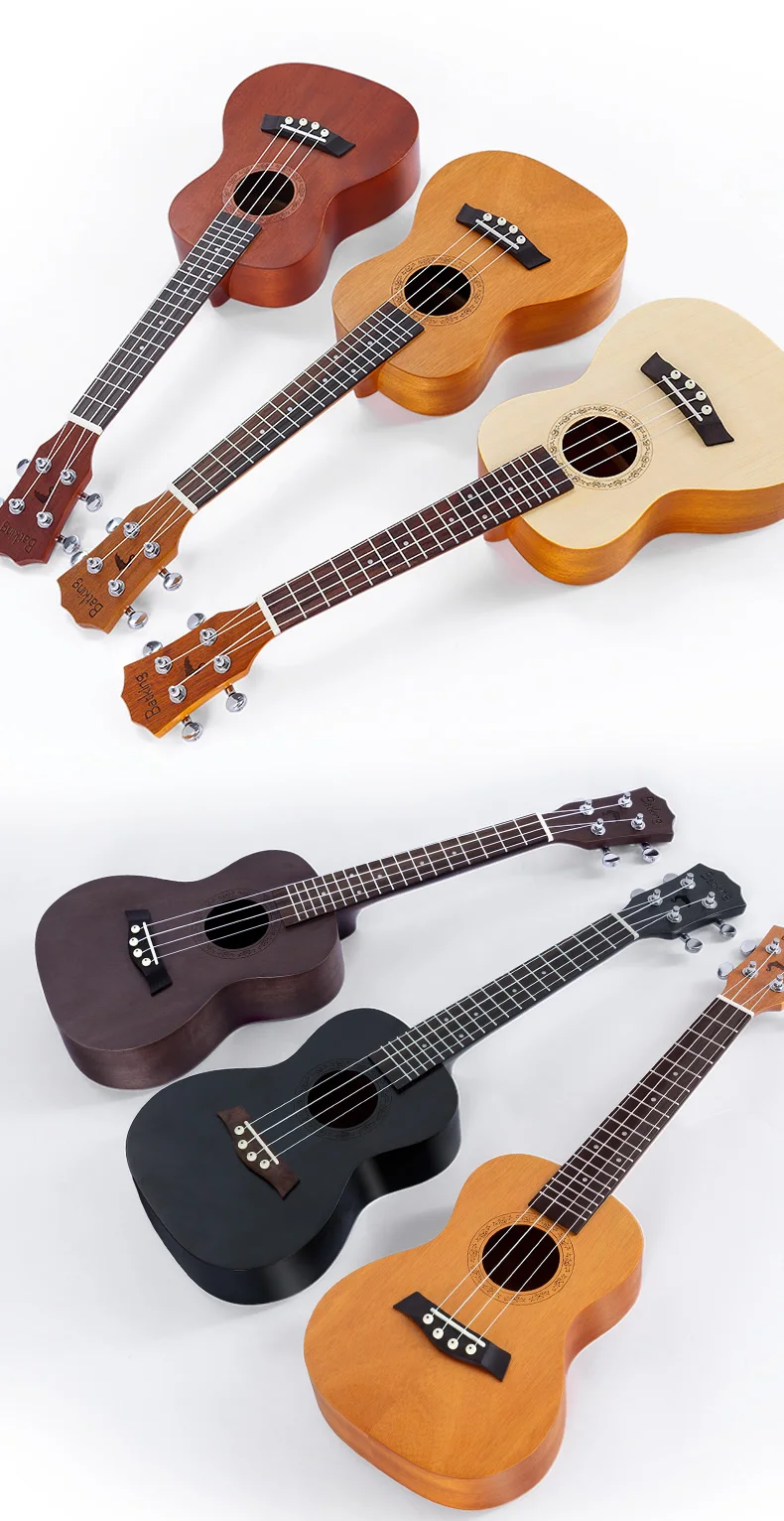 Hot! Cheap Price Solid Wood Ukulele Wholesale 21 Inch Kid Guitar With