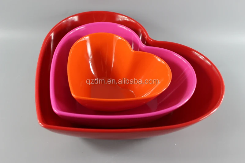 Valentine's day Melamine loving heart dinner plate