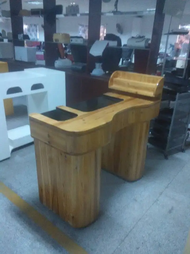 Retro Wood Smooth Shaped Manicure Table For Sale Buy Manicure Table