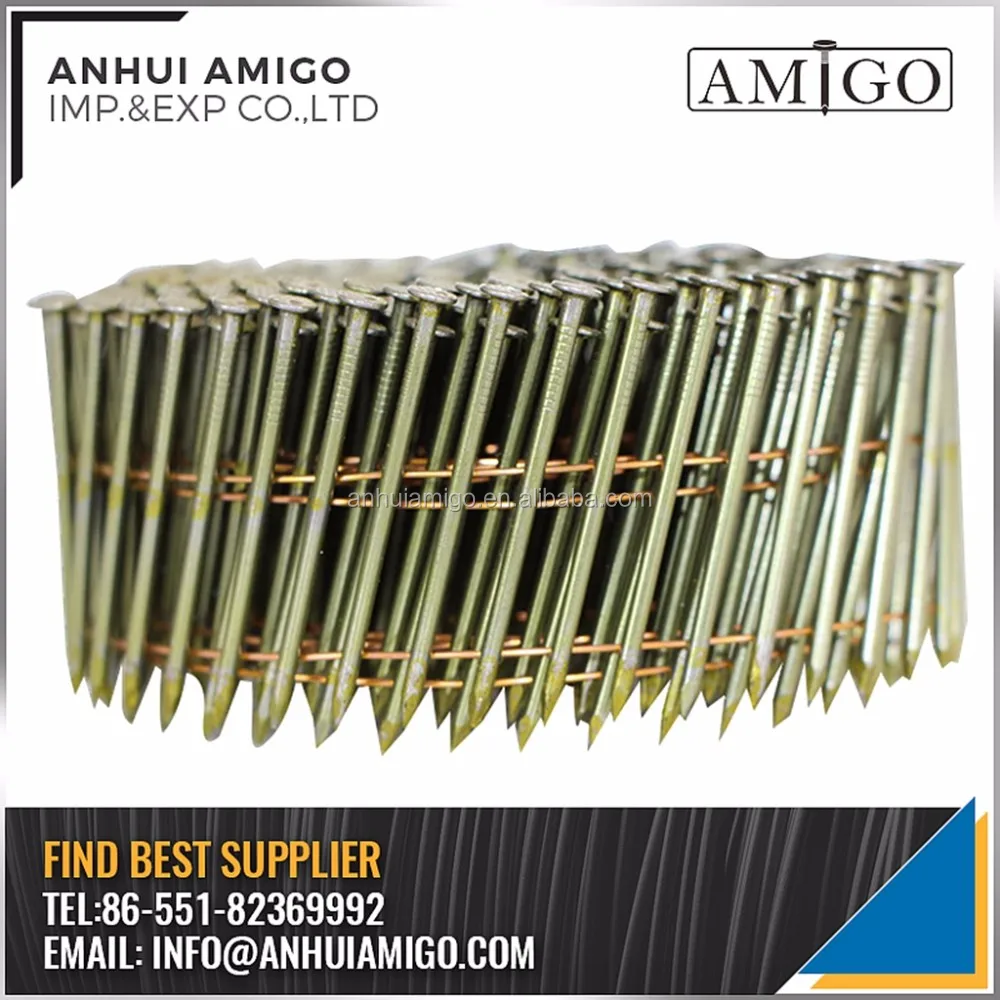 2''x.099'' 2 1/4''x.099'' Wire Pallet Coil Nails Chep Nails Clavos