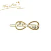 Nice white pearl side clip girl bangs clip retro hair headdress