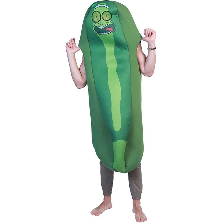 Drop Shipping Carnival Party Fancy Dress Funny Adult Man Cucumber