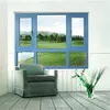 Thermal break aluminum casement window with various wood grain colour for choice