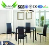 DT-19 wooden hideaway dining table and chair set simple dining room set