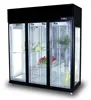 New Design Three Glass Door Flower Refrigerator Showcase with CE