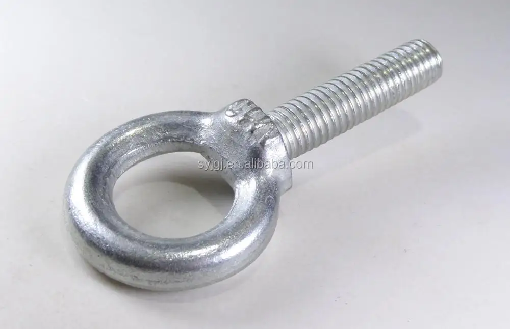 Din 580 Zinc Plated Carbon Steel Shoulder Pattern Eyebolt Eye Bolt