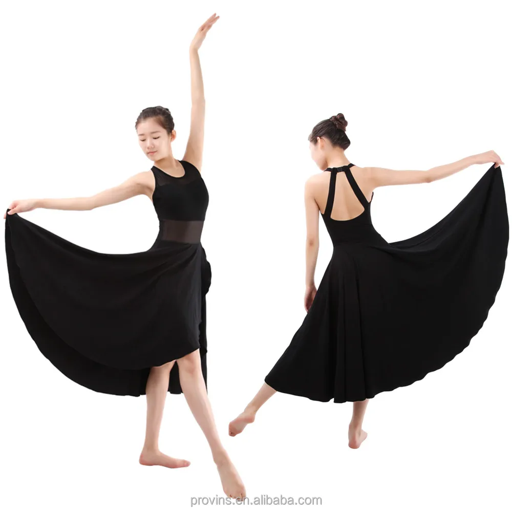 black dress dance costume