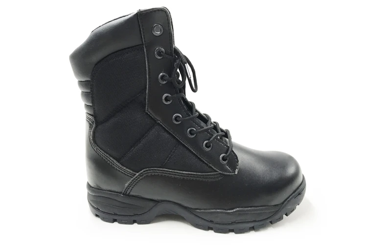patent leather police boots