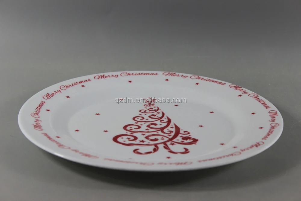 2015 New Design Reusable Plastic Plates For Christmas