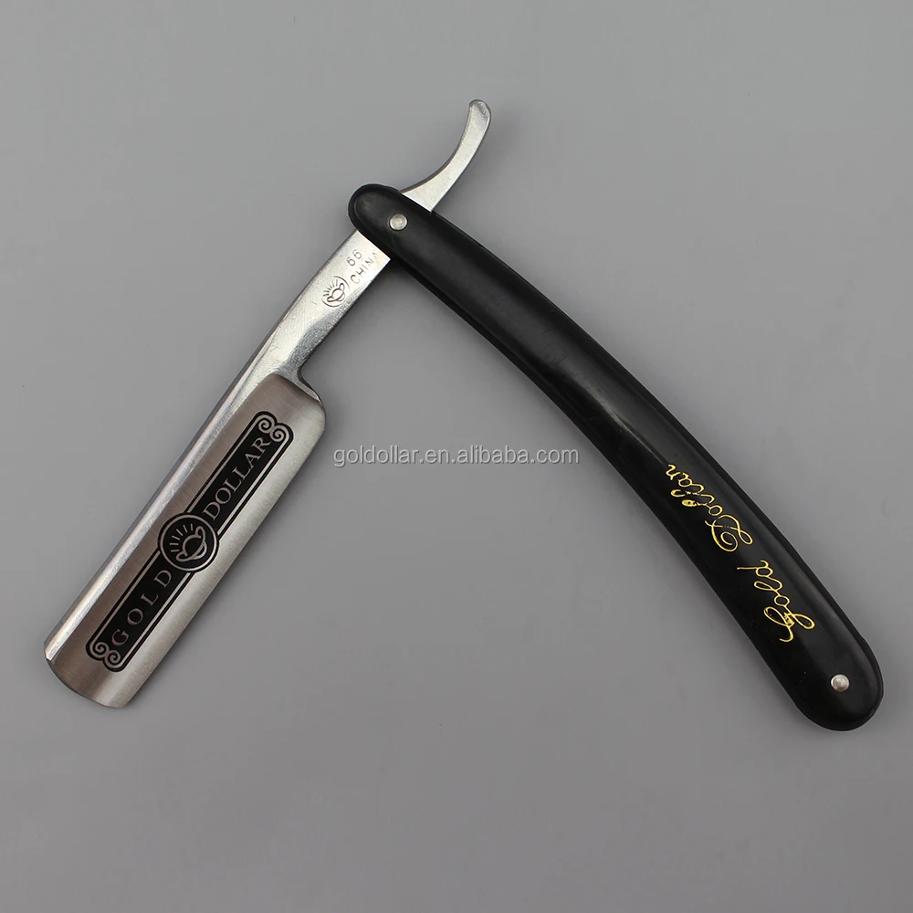 carbon straight shaving razor