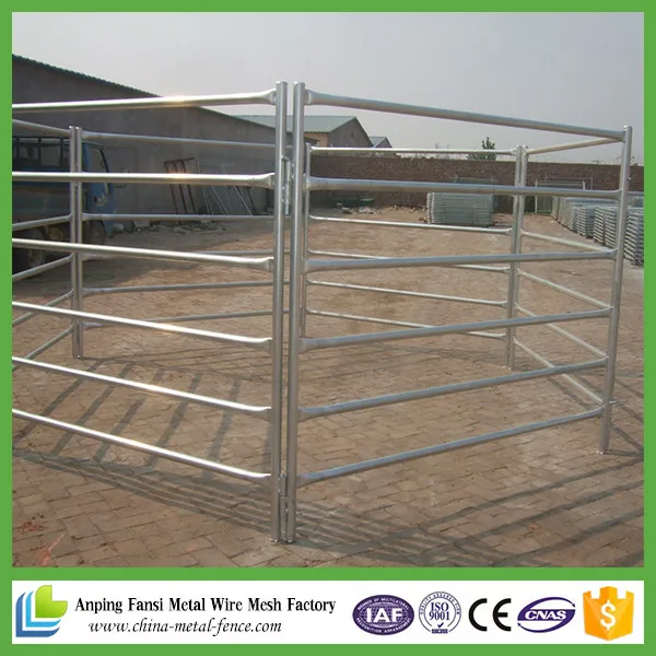 China Supplier Galvanized Used Round Pipe Cattle Yard Fence Panel