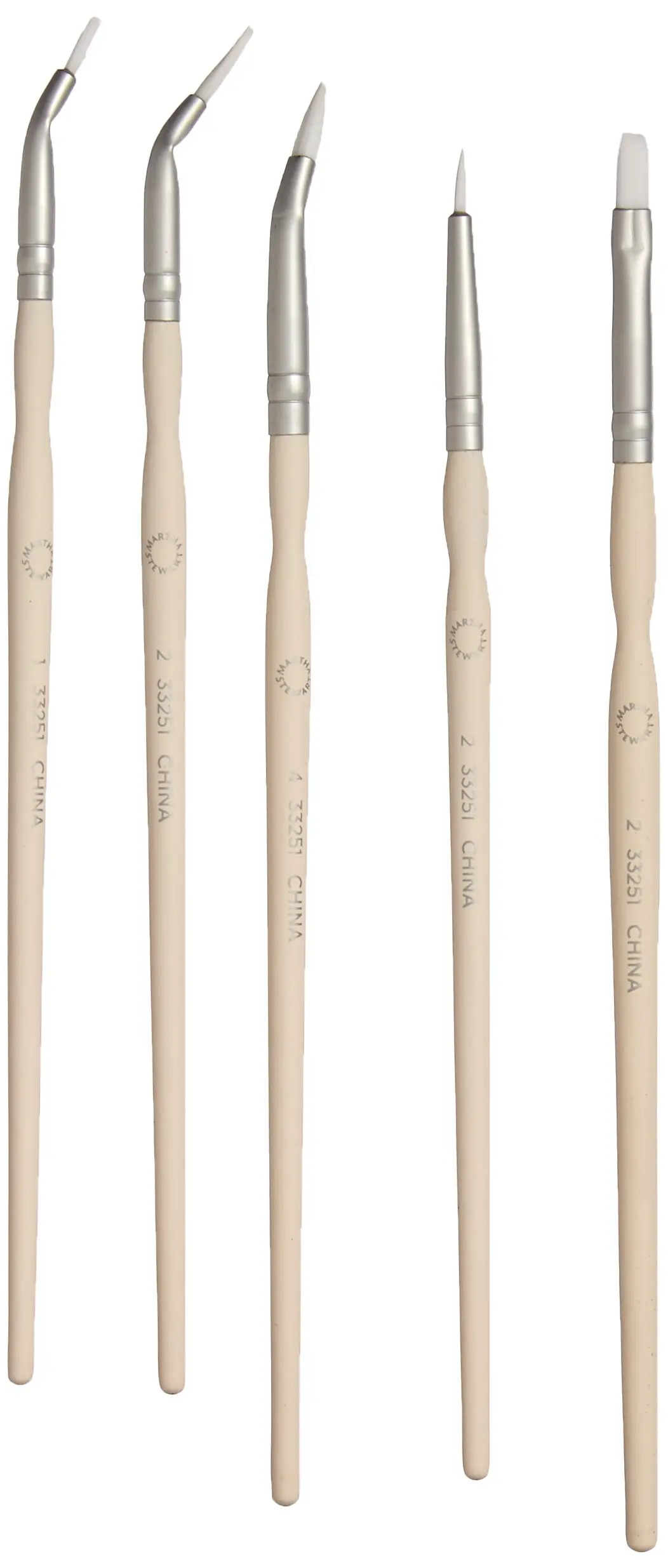 Martha Stewart Crafts Crafts Glass Brush Set, 33251 (5 Piece)