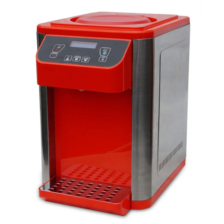 hot and cold red plastic hot and cold bar water dispenser