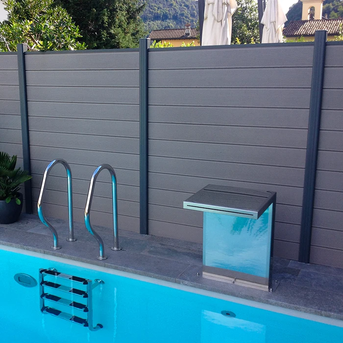 Easy Installation Eco-friendly Wood Plastic Composite Garden Fence