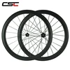 CSC 25mm Width 50mm Depth Clincher Carbon Road Bike Wheelsets 700c Dimple Surface Carbon Wheels