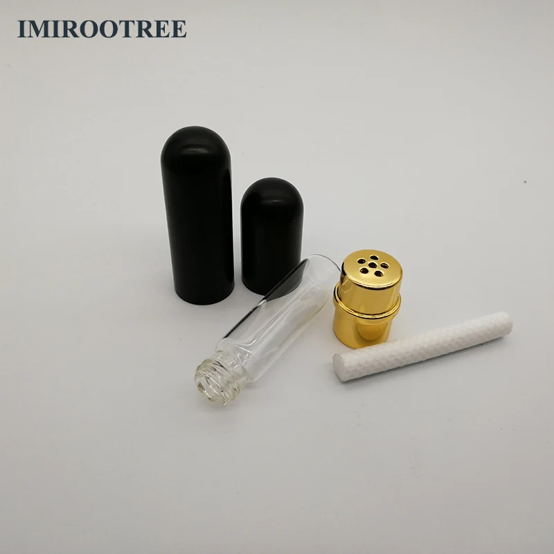 10 Color Aromatherapy Aluminum Nasal Inhaler Bottle Empty Metal Inhaler ...