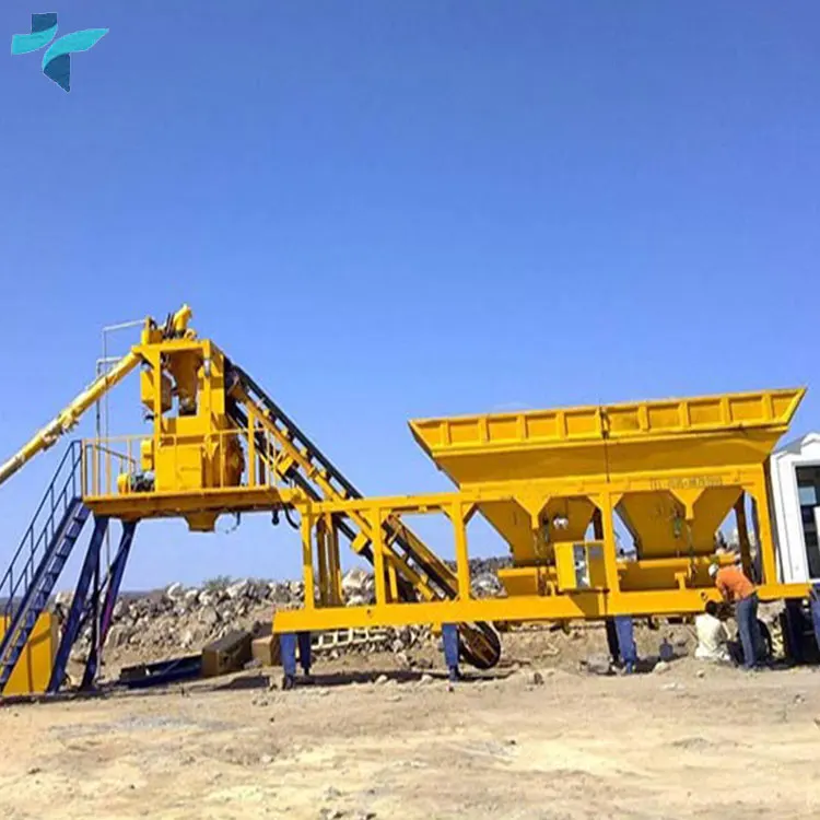 China Manufacturer Mini Portable Concrete Batch Plant Mobile Cement