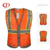 100% polyester workwear reflective vest with pockets for men and women Reflective Safety Vest for outdoor work DFV1124