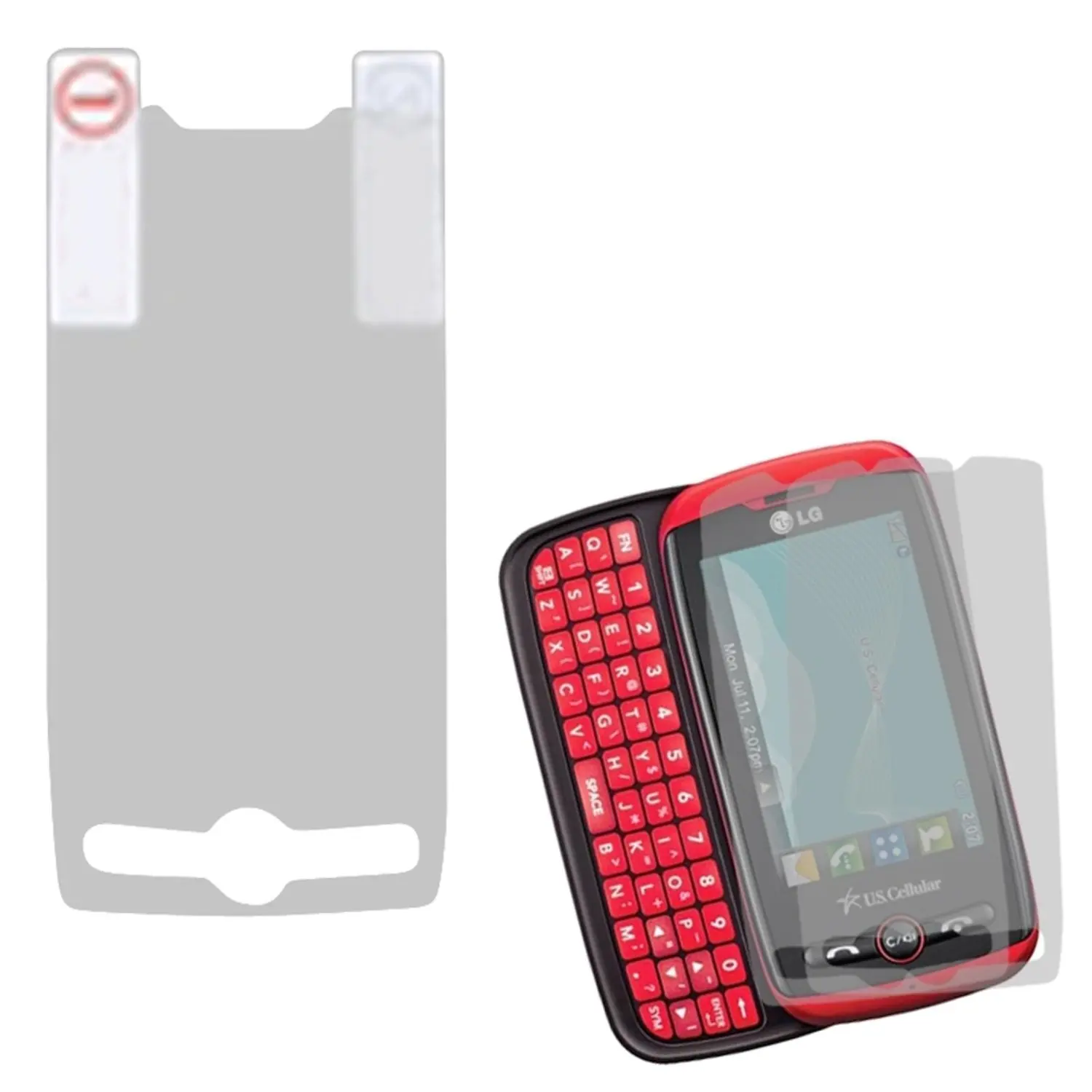 Get Quotations · MYBAT Screen Protector Twin-Pack for LG UN270 Attune/MN270  Beacon - Retail-