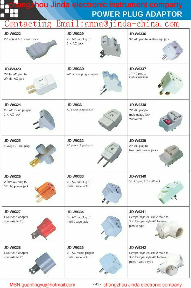 Korea France Germany Power Adapter