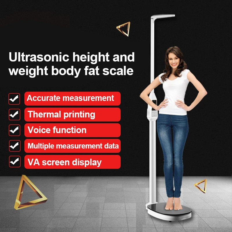 Weight Digital Measuring Machine Bmi And Measurement Measure Ultrasonic Height Scale