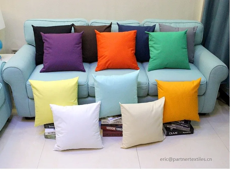 100 Plain Dyed Cotton Canvas Blank Decorative Wholesales Cushion Cover