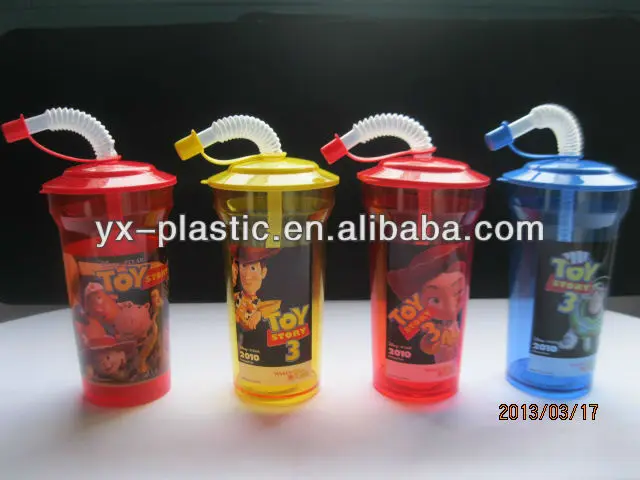 promotional cup with straw