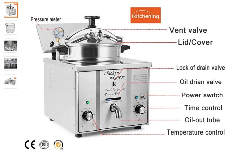 Ikitchening Ce承認のテーブルトップフライドチキン圧力フライヤー炊飯器 圧力フライヤー 家庭用圧力フライヤー16リットル Buy テーブルトップフライドチキン圧力フライヤー カウンタートップ圧力フライヤー 鋳鉄天ぷら鍋 Product On Alibaba Com