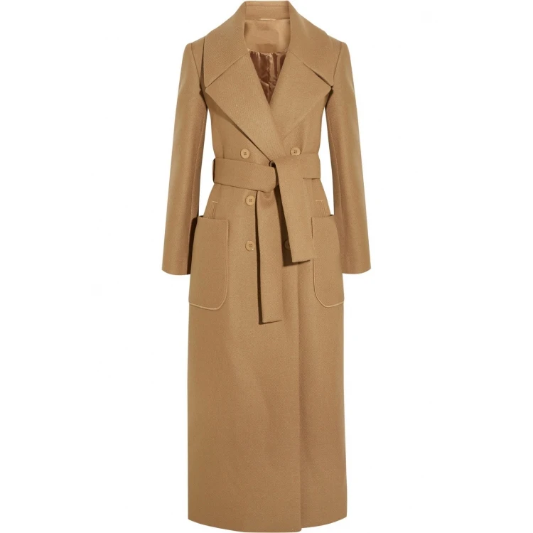 X Long Wool Peacoats With Belt Autumn Winter 2016 New Slim