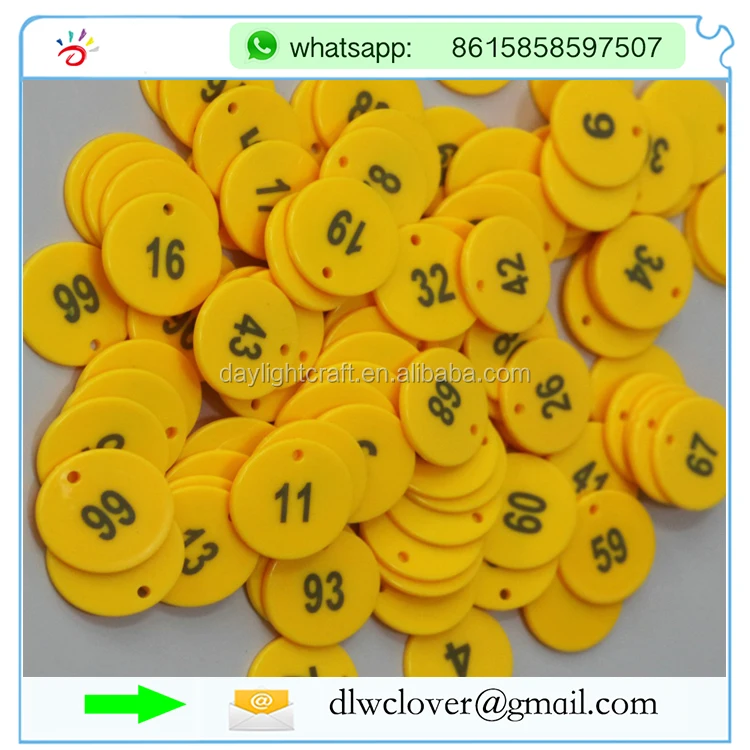 01100 Serial Number Plastic Token Coin Buy Serial Number Plastic