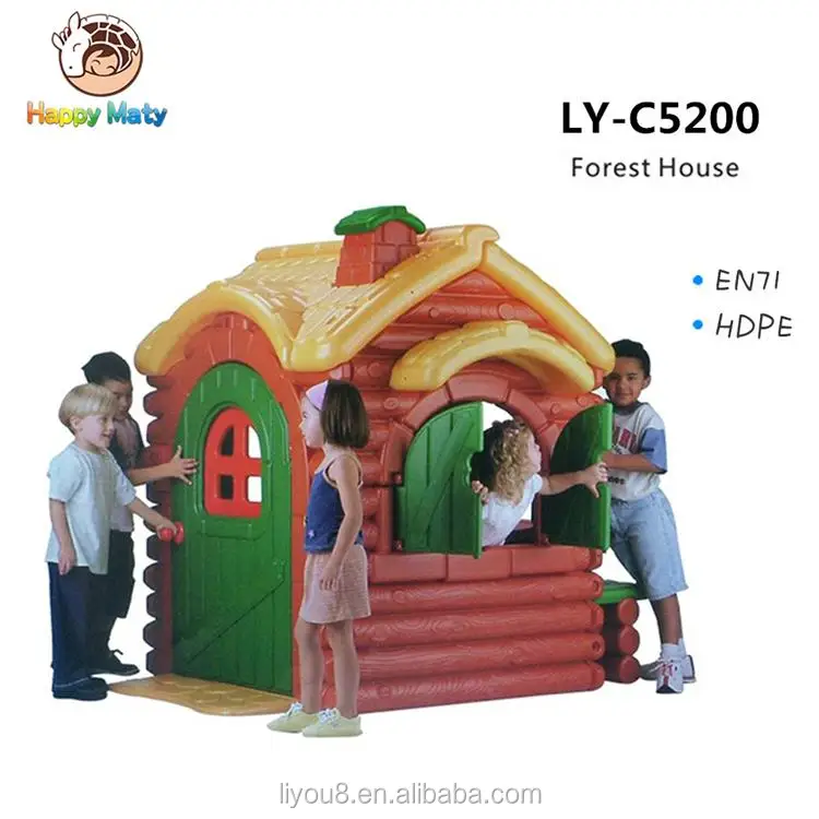 Wholesale Eco Friendly Lovely Children Plastic Outdoor Playhouse For