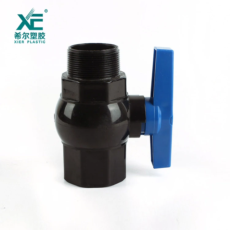 Free sample custom support 1-2 inch plastic female male gate ball valve
