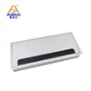 Aluminum desktop table cable outlet socket rectangular management grommet