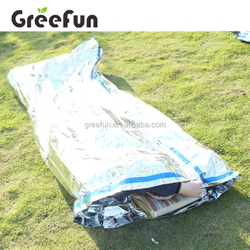 Outdoor Survival Sleeping Bag Multipurpose Portable Mylar Aluminized Camping Hiking