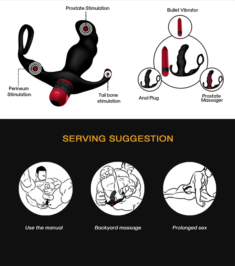 Amazon bestseller 9 speeds male anal prostate massager sex toys