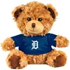 Manufacturer Promotion Design Wearing Blue Half Sleeve Plush Brown Bear