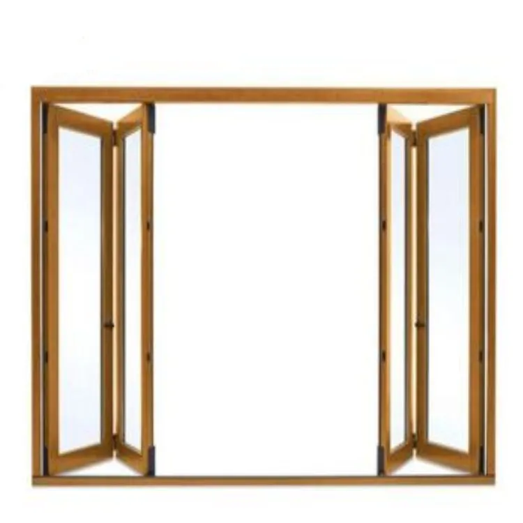 Leveling Opening Aluminum Folding Windows , Bifold Bay Window ISO14001
