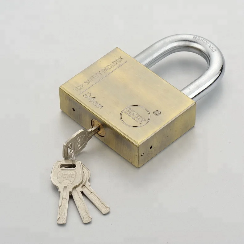 84mm Heavy Duty Nickle Plated Big Super Square Iron Padlock With Car