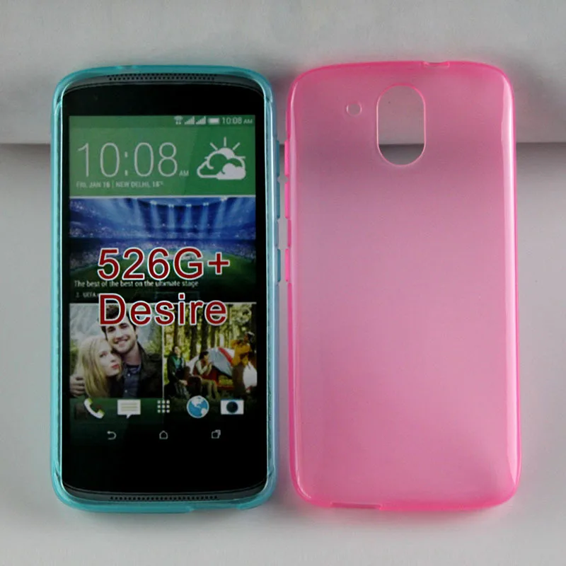 2015 New TPU Soft Gel Pudding Cover Case For HTC Desire 526G+ Mix Colors
