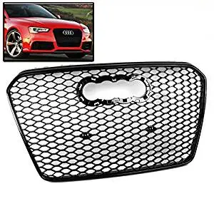 ZMAUTOPARTS Honeycomb Style Upper Hood Grille Grill Chrome For 2004-2008 Ford F-150