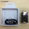 factory S8 fast charger adapter 2.1A output with S8 TYPE-C usb cable and package 2 in 1 charger for samsung galaxy