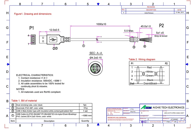 Custom Usb Cable With Jst Connector Usb To Jst Cable Buy Usb To Jst