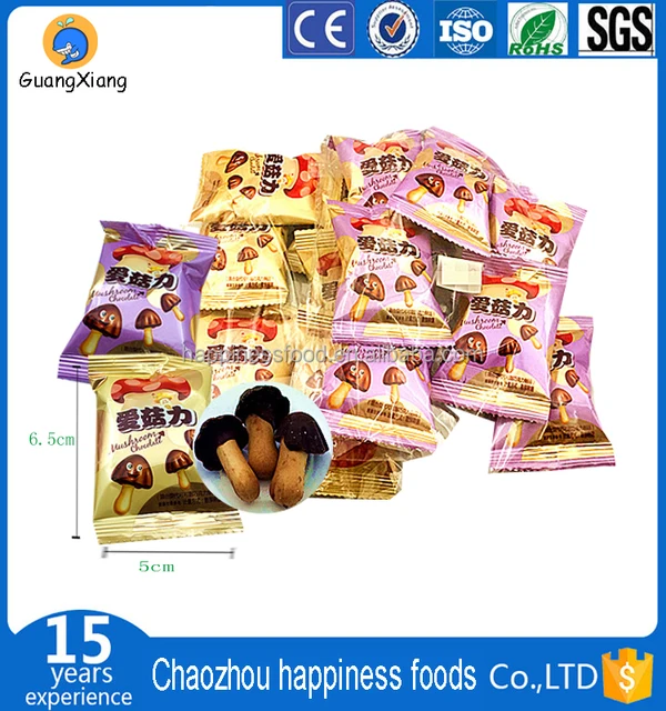 mushroom chocolate biscuit