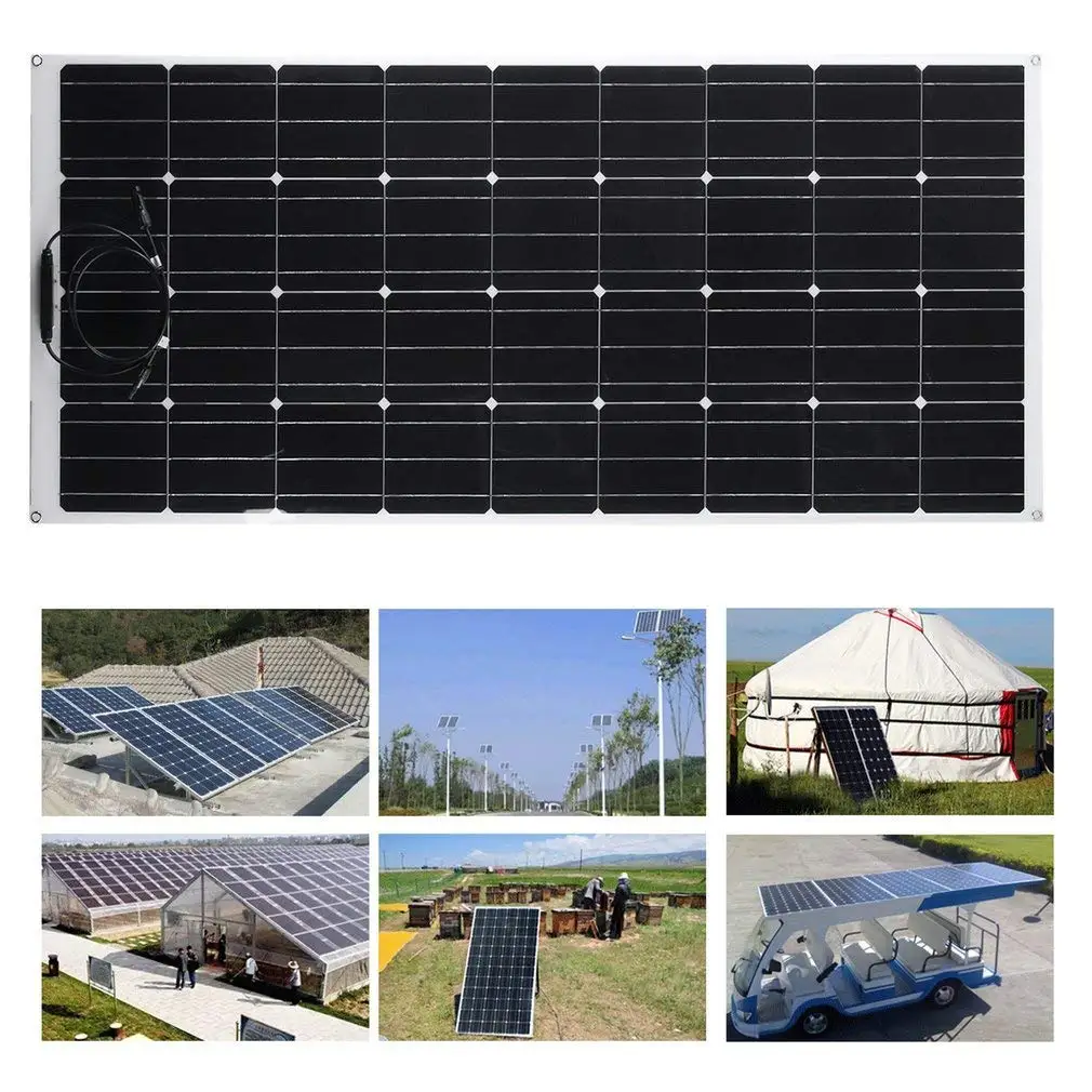 12v 18v 36v 100w 120w 150w 160w 200w 300w Semi Flexible Solar Cell Solar Roof Panels Solarpanel