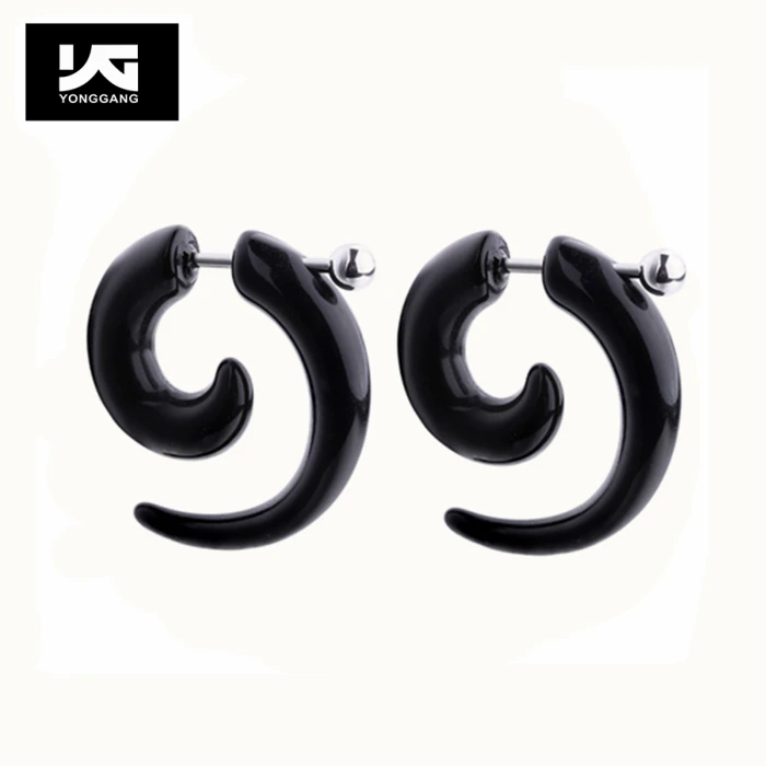 Black Acrylic Spiral Snail Taper Ear Plugs Tunnel Expander Ear Stretcher Body Piercing Jewelry - Buy Spiral Snail Taper,Acrylic Spiral Snail Plugs Tunnel Black Ear Stretcher Expander Kit Plugs,Plugs Spiral Fake