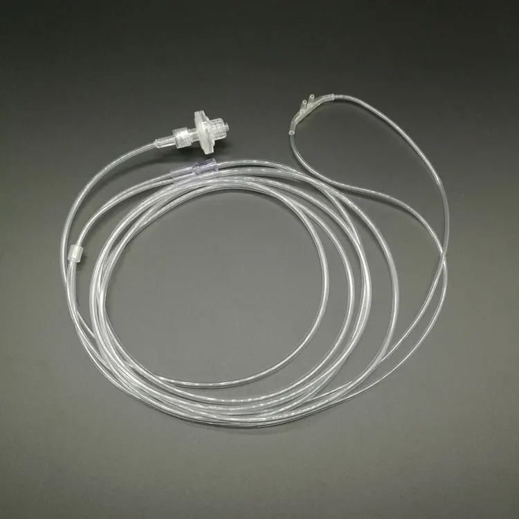 Hospital Single Use Co2 Sampling Adult Nasal Cannula Luerlock With